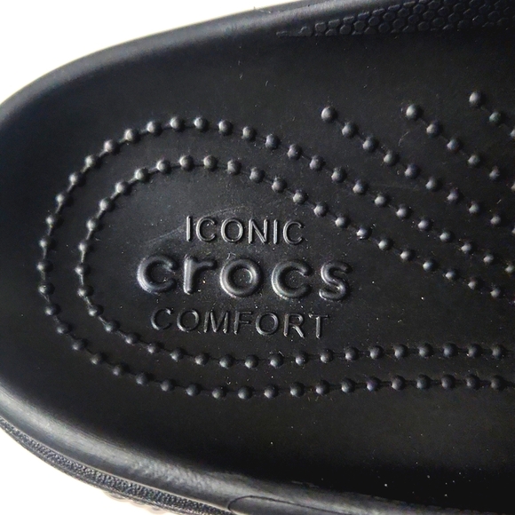NEW! Crocs Siren Studded Platform Clog Slip-On Black Shoes - Picture 8 of 16